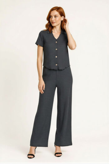 CONJUNTO CAMISA Y PANTALÓN RECTO