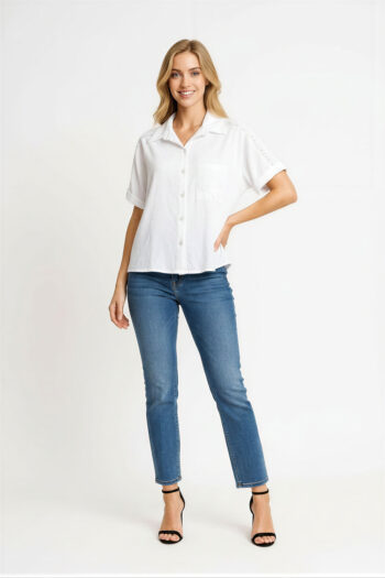 BLUSA CAMISERA CON BOLSILLO
