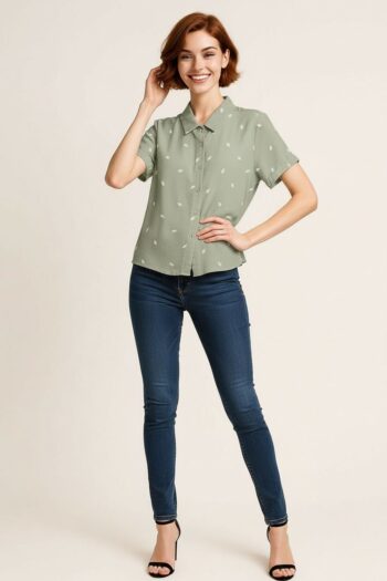 BLUSA CAMISERA BOTONES CLÁSICA