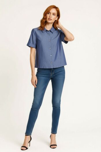 BLUSA TIPO MEZCLILLA