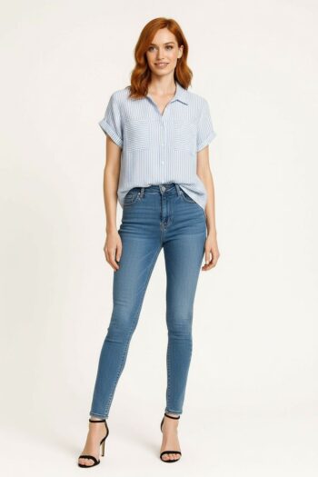 BLUSA BOLSAS PECHO BOTONES