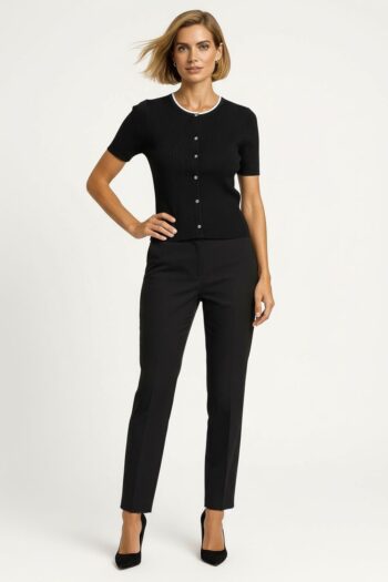 SUÉTER TEJIDO BOTONES RIB