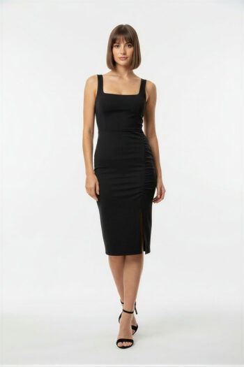VESTIDO MIDI TIRANTE ABERTURA