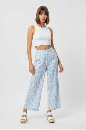 PANTALÓN CAPRI AMPLIO TIRO MEDIO