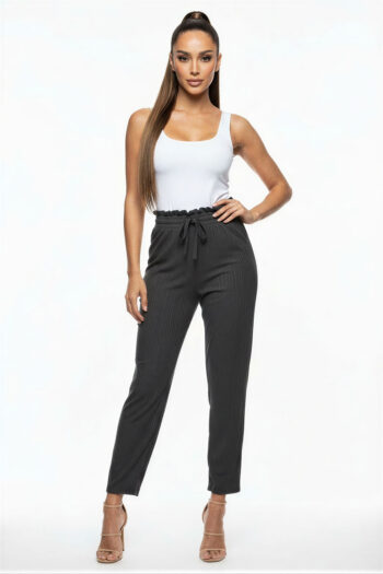 PANTALÓN AMPLIO PRETINA ELÁSTICA LAZO