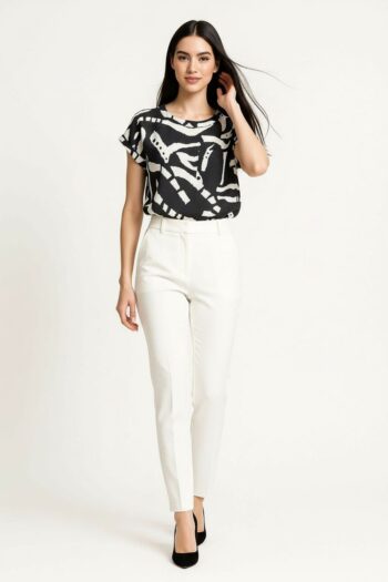 BLUSA MANGA CORTA BOTONES ESPALDA