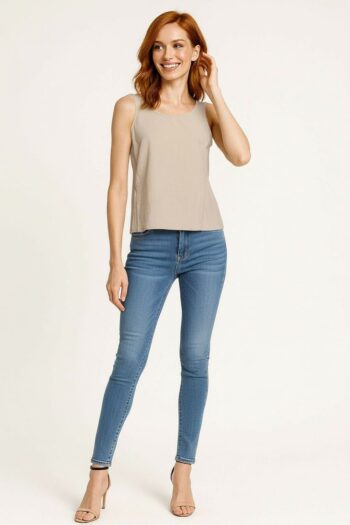 BLUSA BÁSICO SIN MANGAS LISO