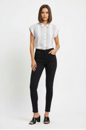 BLUSA BOTONES MANGA AMPLIA