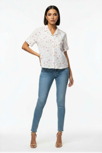 BLUSA CAMISERA MANGA CORTA