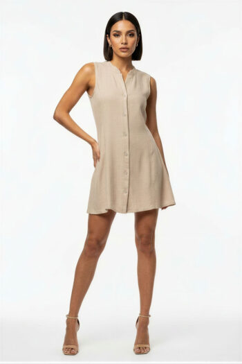 VESTIDO CAMISERO CORTE A LÍNEA