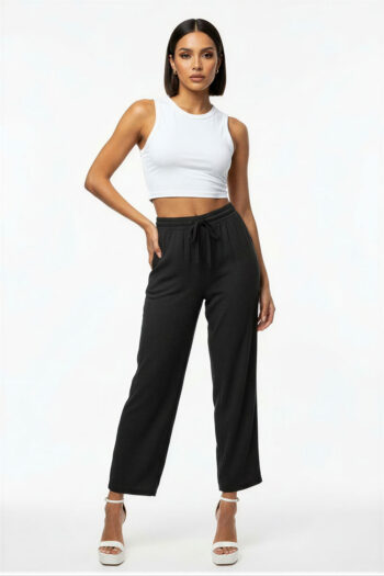 PANTALÓN CÓMODO CON CINTA AJUSTABLE