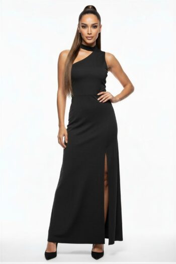 VESTIDO LARGO UN HOMBRO