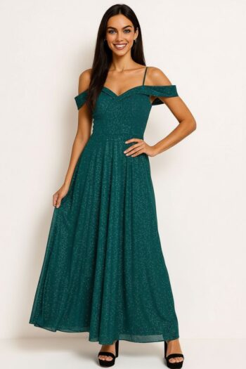 VESTIDO FIESTA LARGO PLISADO