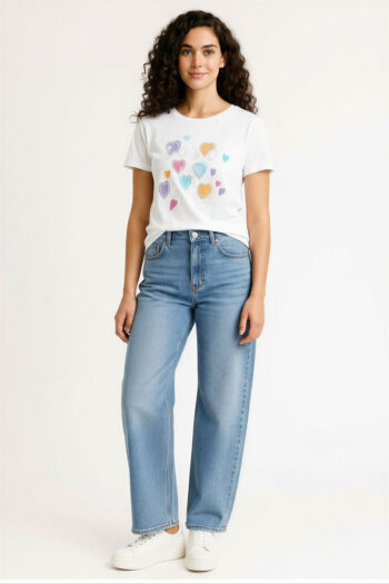 PLAYERA ALGODÓN CON DISEÑO FRONTAL