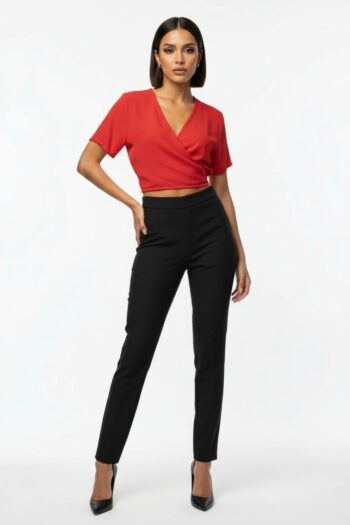 BLUSA CRUZADA AJUSTE FRONTAL