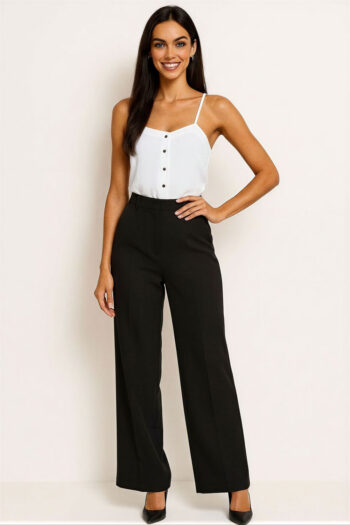 BLUSA TOP BOTONES DELANTEROS DELGADOS