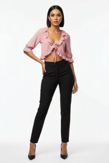 BLUSA OLANES ESCOTE PROFUNDO