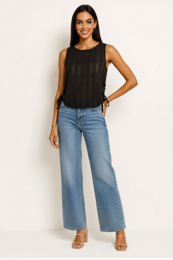 BLUSA TOP LISO SIN MANGAS
