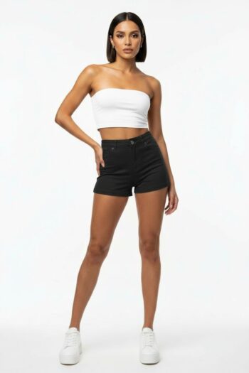 SHORT VAQUERO BÁSICO TIRO MEDIO