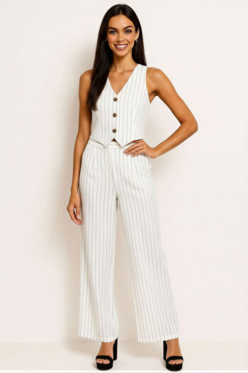 CONJUNTO CHALECO PANTALÓN RECTO