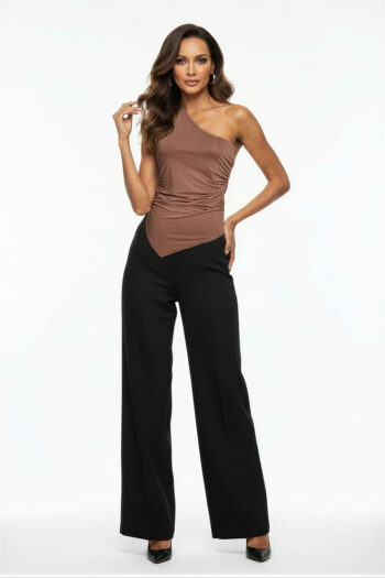 PLAYERA ASIMÉTRICA DRAPEADA