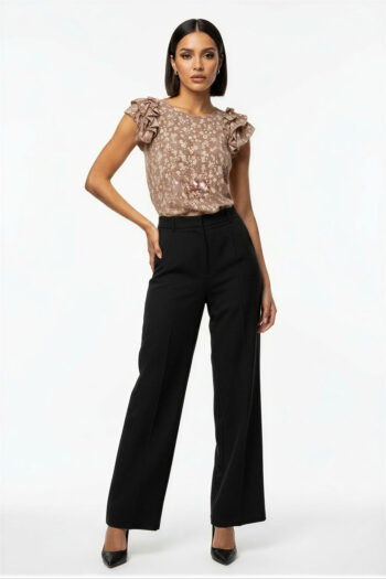 BLUSA MANGA CON OLANES VOLUMEN