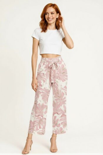 PANTALÓN AMPLIO CON CINTA