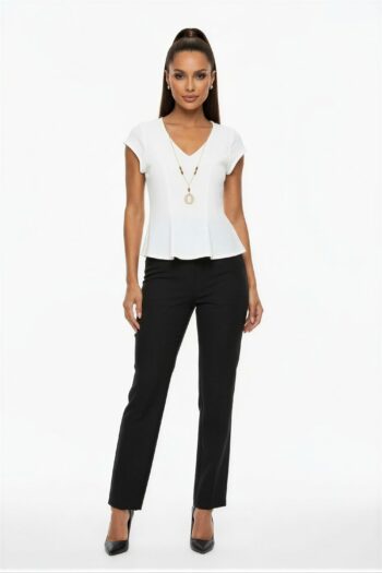 PLAYERA PEPLUM CON COLLAR