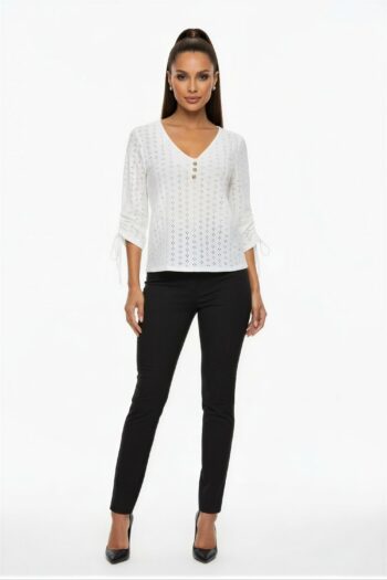 BLUSA MANGA CON AJUSTE