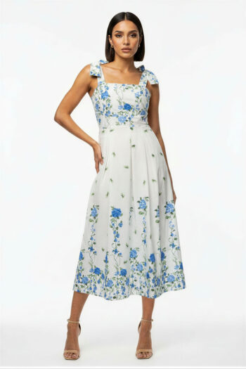 VESTIDO TIRANTES CORTE MIDI