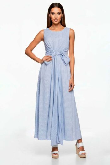 VESTIDO MIDI SIN MANGAS CINTA