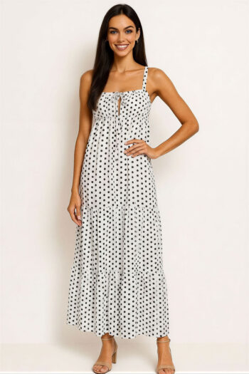 VESTIDO TIRANTES CORTE LARGO