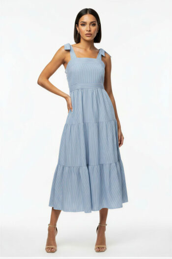 VESTIDO TIRANTES CORTE MIDI