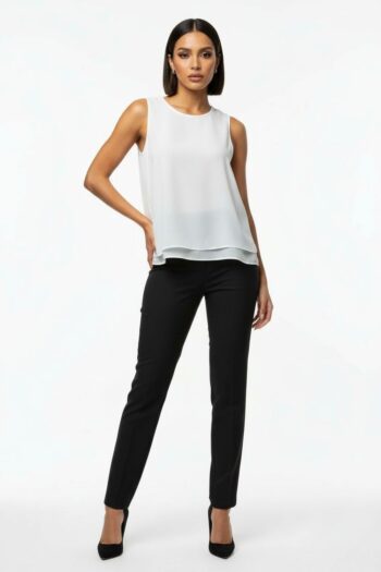 BLUSA DOBLE CAPA SIN MANGAS