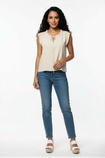 BLUSA DETALLE FRUNCIDO CUELLO