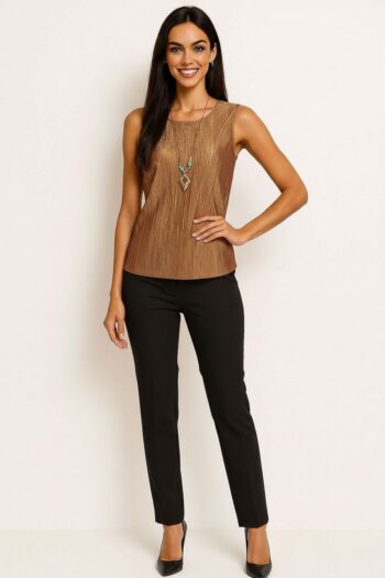 BLUSA SIN MANGAS CUELLO REDONDO