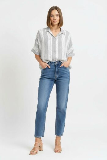 BLUSA BOTONES MANGA AMPLIA