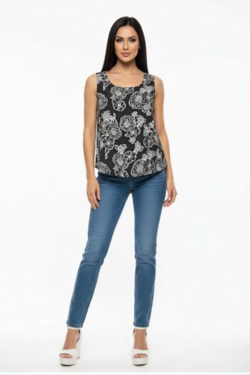 BLUSA SIN MANGAS LARGA