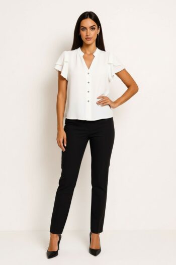 BLUSA CUELLO MAO BOTONES