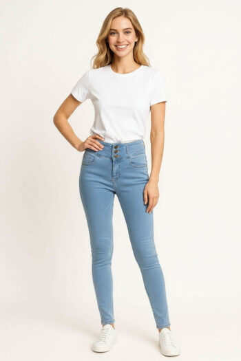 JEANS CICLÓN PRETINA ALTA AJUSTE