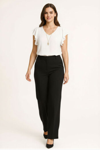 BLUSA JAQUARD ESCOTE V