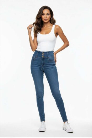 PANTALÓN SKINNY PRETINA ALTA