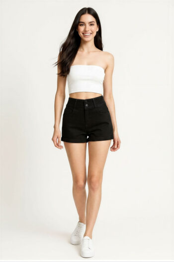 SHORT TIRO ALTO BOTONES AJUSTE