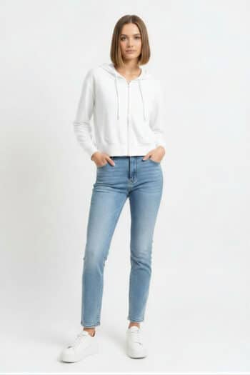 SUDADERA CORTA CON CIERRE