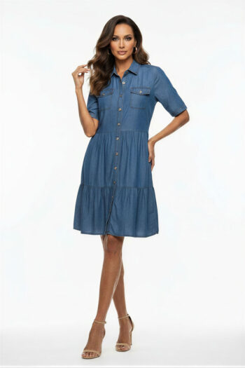 VESTIDO CAMISERO CORTE AMPLIO