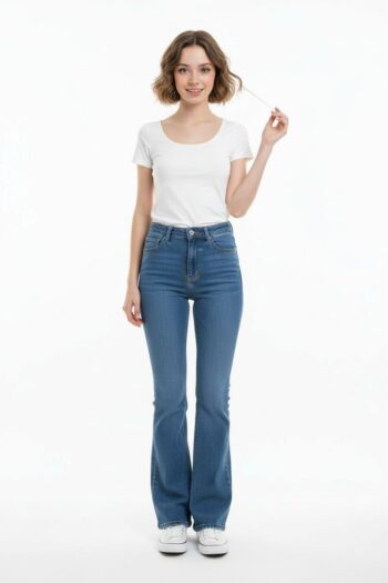 JEANS CORTE CAMPANA CINCO BOLSAS