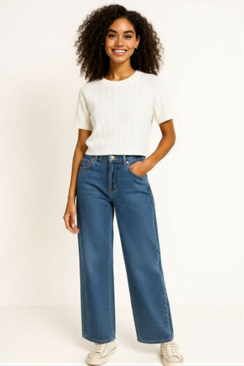 SUÉTER CROP TEJIDO CANALÉ MODERNO