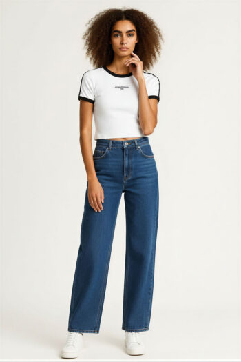 PLAYERA RIB AJUSTE CORTO CONTRASTE