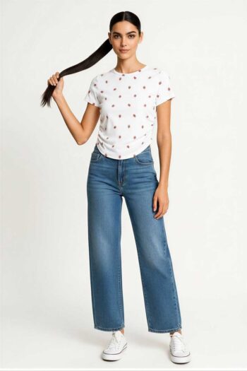 PLAYERA RIB MINI DETALLE FRUNCIDO