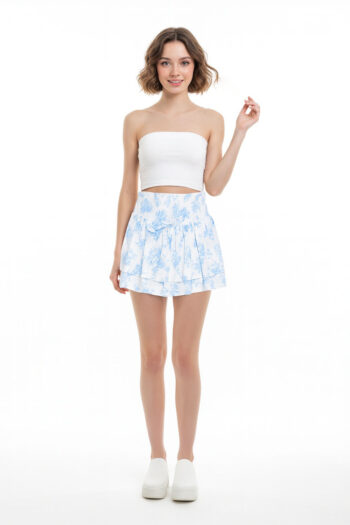 FALDA CHALLIS PRETINA SMOCK